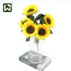 Origen casa de fábrica simulación decorativa flores flores falsas girasoles decoración de salón plantación verde arreglos de flores artificiales en seda Application Scenario